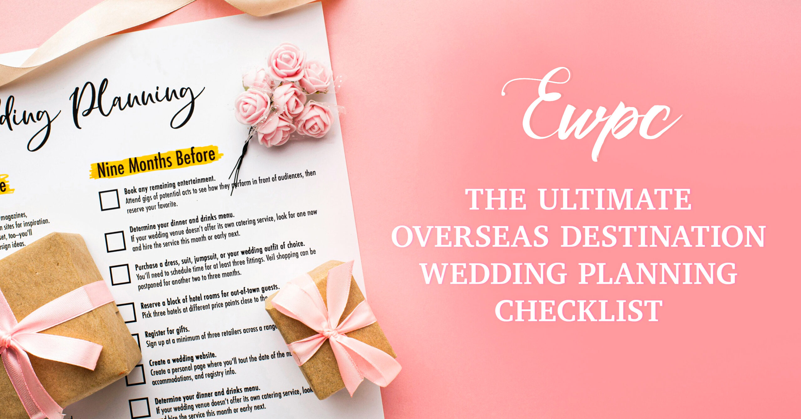Destination Wedding Planning Checklist